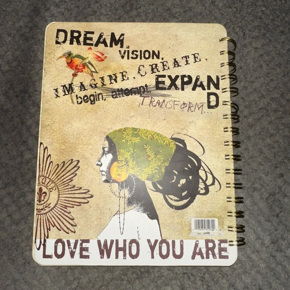 Inspirational Spiral Notebook Journal with Artistic Cover